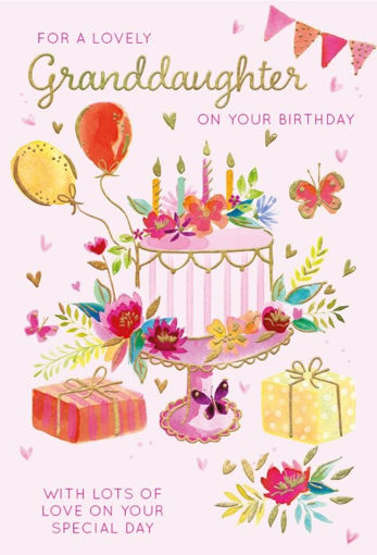 Picture of FOR A LOVELY GRANDDAUGHTER BIRTHDAY CARD